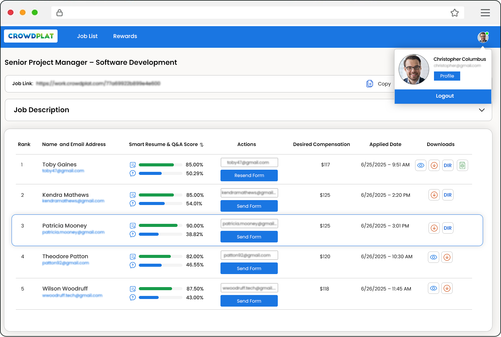 CrowdPlat AI Hiring Platform